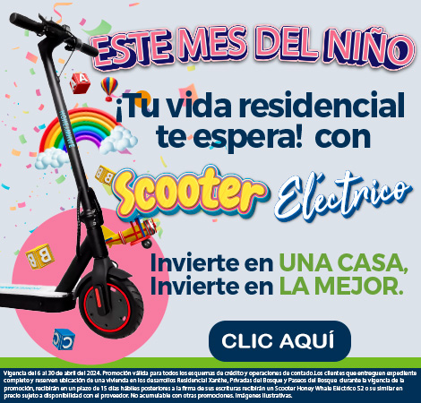 Este mes del niño tu casa con scooter incluido